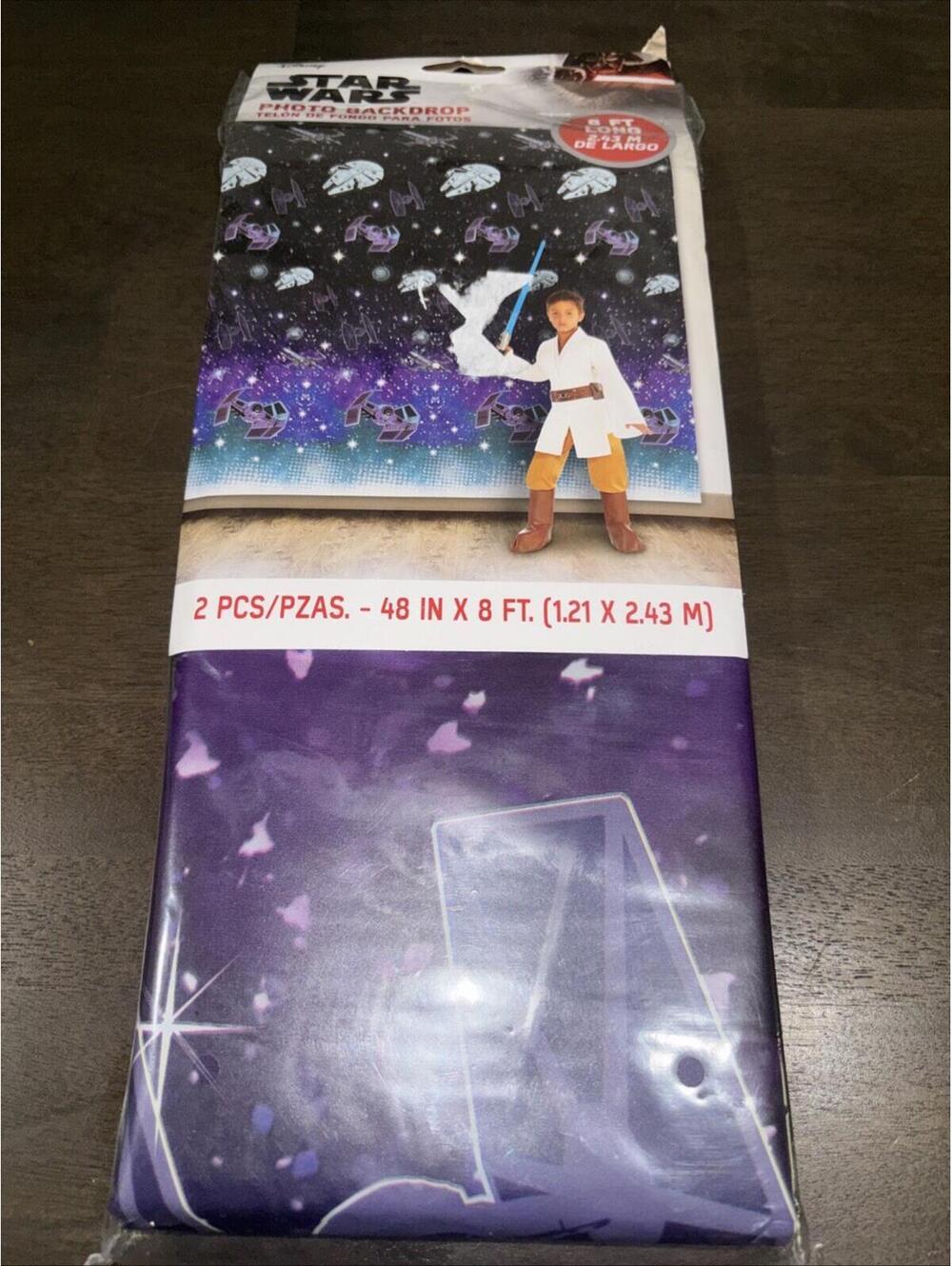 Disney’s Star Wars Photo Backdrop. 2 Pieces 8 Feet Long. [COPY]